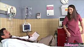 Doctor tommy gunn and patient lizz tayler in hospital twist