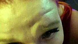 My Redhead Wife Gives a Sloppy Blowjob with Lots of Saliva and Enthusiasm
