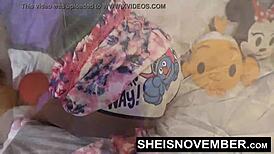 Sneaking creampie into step sis's pussy while she rides my cock.