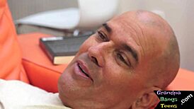 Euro teen orally pleased by grandpa