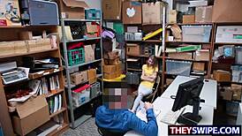 Cop nails burglar Catarina in office 😈