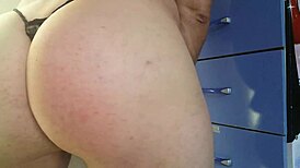 Why does the husband with big ass wear his wife's panties?