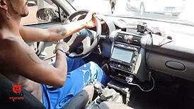 Ebony Prostitute Sucks Stranger In Car And Leaves