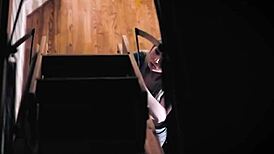 Stepbrother fucks teen stepsister rough in wild deepthroat session