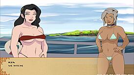 Beifong women get boob fucked in trainer book