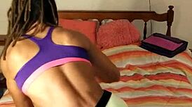 Lvory White plays dress-up with toys for fun.