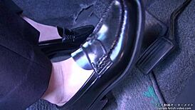 asian japanese babe explores saliva and tit fetish in hardcore session