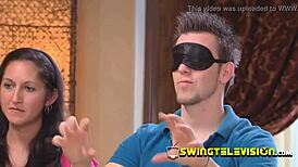 Horny swingers party and play sex games before orgy!