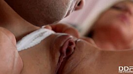 Naughty Gina Suggestively Sucks Tutor's Cock and Takes It