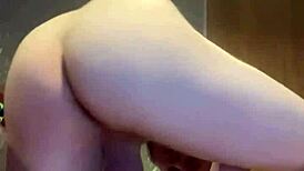 big black cock stretches my arse in wild anal play with toys