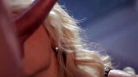 Blonde milf sucks cock dry with intense oral and swallow