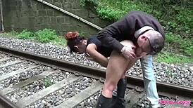 Chantal gets wild at the train station