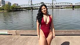 A sexy big butt latina woman is featured in this video