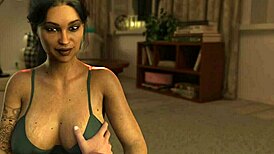 I-I can't believe this college girl with her big voluptuous boobs is all bound up and horny for that milf roleplay game