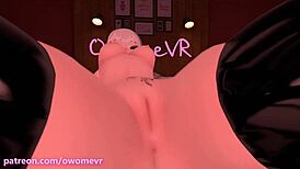 hot teen elf in cosplay sits on face for pov masturbation in 3d hentai reality