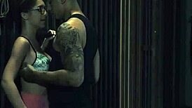 Extreme male bondage with self key release in bdsm domination featuring nympho teens