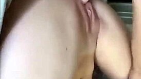 Blonde Teen 18+ With Taped Nipples Uses Dildo For Intense Orgasm