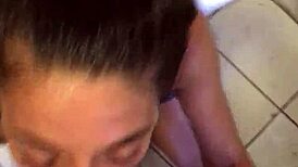 White girl deepthroats and sucks me off