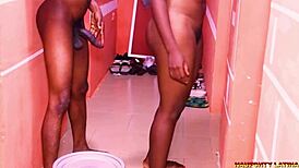 Amateur gets hairy pussy fucked by big black dick