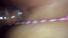 Watch this rica latina get her ass fucked doggystyle by a grinder! 🔥