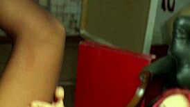 Paige Ashley rides burglar's huge cock