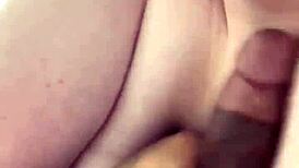 Young white teen deepthroats a massive black cock like a slut