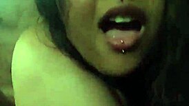 Teaching her to eat cum-filled pussy