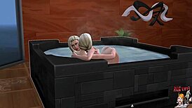 Love Jacussi Engages In Intense Threesome With Transsexual Shemale And Lesbian Blonde In Asian Group Assfucking And Blowjob Session