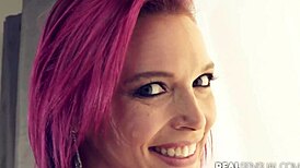 sensual tattooed redhead anna bell rides bbc with deepthroat 😍