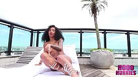 Petite Latina Ariella Ferraz Meets Older Guy at Pool with Allan Guerra Gomes