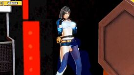 hentai girl bends over for doggystyle creampie and anal cumshot