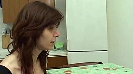 renee asked for a job but ended up with a cock that played nice in her mouth