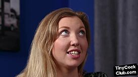 small endowed voyeur watches femdom in sph scenario with large partner