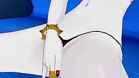 Harley Quinn fingers herself on the subway