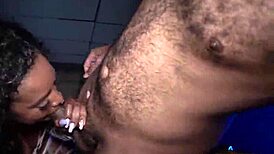 majiik montana holds cum while banging breyana moore's chocolate ass