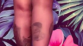 Teasing In Pantyhose And Latex Dress