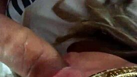 i'm sucking this big ass milf's cock and getting a facial, anal too