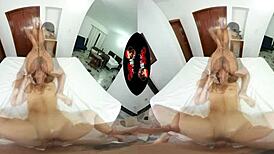 i joined a threesome with two hot latinas in vr