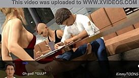 The Spell Book Pt 7 - Sneaky Public Footjob Under Restaurant Table