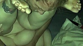 Suggestive wifey teases with her curvy charm tonight.