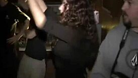 College sluts ride dicks while others watch the party