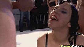 piss babe gets railed hard in wild fetish action