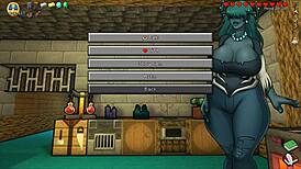 Hornycraft Hentai Game Ep 32 Haze Demon Girl Sexy Femdom Striptease