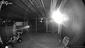 Caught Sucking And Fucking Big Dick On Back Porch With Hot Creampie