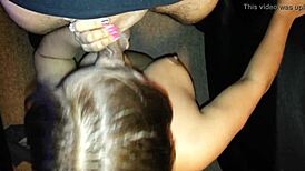 my wifey spreads her legs, sucking me with passion