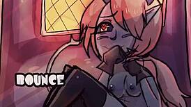 Lamia birthday loop with futanari action!