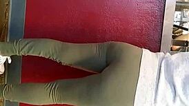 Candid Hidden Ass in Leggings on December 10, 2017