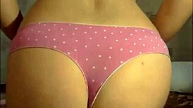 Horny old brunette uses dildo on live cam