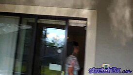 Lovely Luna takes a massive ebony cock in her shaved pussy.