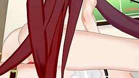 genshin impact girls rocking strapon in hot lesbian compilation